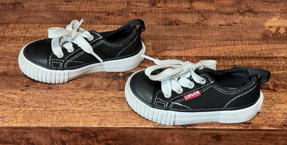 LEVI’S Kids Sneakers Baby Toddler Shoes Black Size US 6